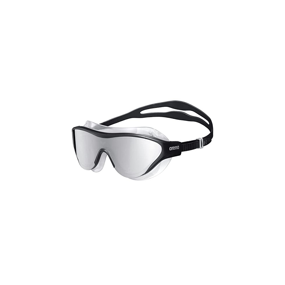 Unisex's The ONE MASK Mirror Goggles, Silver-Black-Black, Size One Size