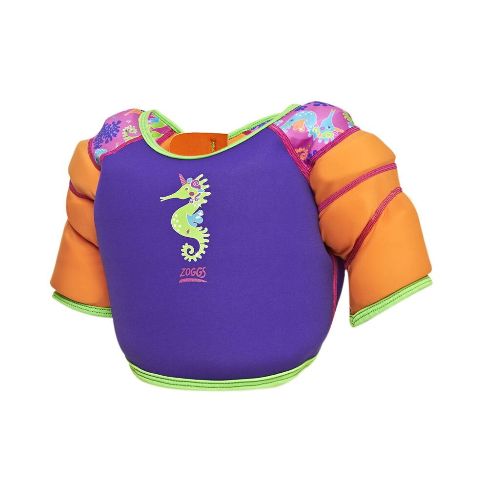 Sea Unicorn Water Wings Vest, Purple/Orange, 1-2 years (11-15kgs)