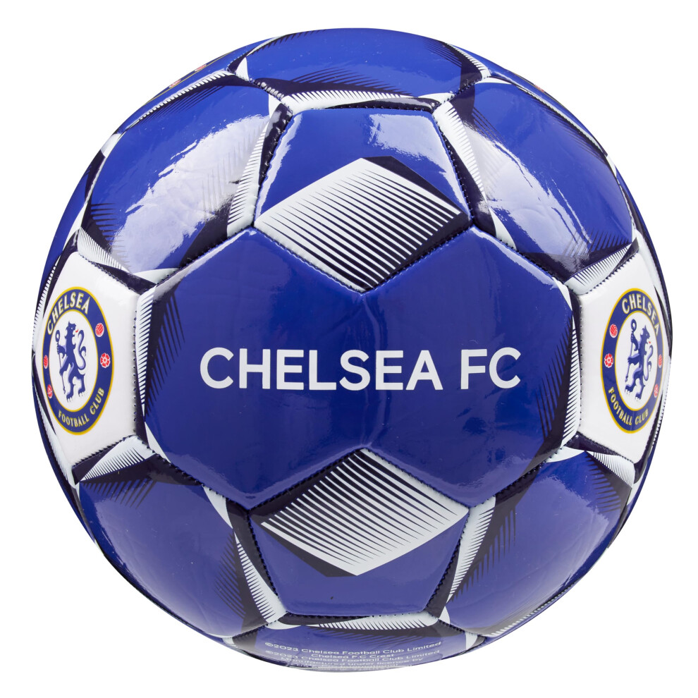 Chelsea F.c. Football Soccer Ball For Adults Teenagers Kids Training Football Size 3, 4 Or 5 Merchandise (, Size 5) Blue