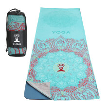MoKo Yoga-Handtuch, rutschfest, für Hot Yoga, schnell trocknend, mit Ecktasche