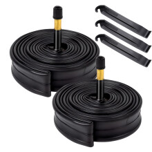 2-Pack 700C Bike Tubes 700x44C/50C ETRTO 47/52-622 AV48mm Valve 700C Bicycle Tubes Compatible Tubes 28x1.75 700x45C