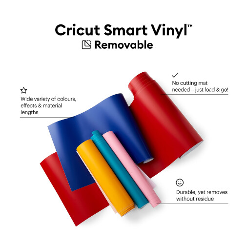 Cricut Smart : Verwijderbare Vinylblad 33x366 cm Wit 1