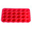 Silicone Muffin Pan Mini 24 Cups Cupcake Pan, Baking Pan 1 Pack Red 3