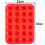 Silicone Muffin Pan Mini 24 Cups Cupcake Pan, Baking Pan 1 Pack Red 5