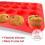 Silicone Muffin Pan Mini 24 Cups Cupcake Pan, Baking Pan 1 Pack Red 4