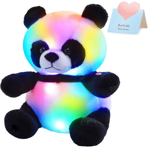 Light Up Panda Stuffed Animal Led Panda Bear Soft Plush Toys Glow In Dark Bedtime Companion With Night Lights Birthday For Toddler Kids 12 on OnBuy