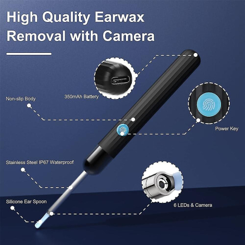 Ear Wax Removal Tool Earwax Remover With Camera, Wireless Ear Cleaner 2