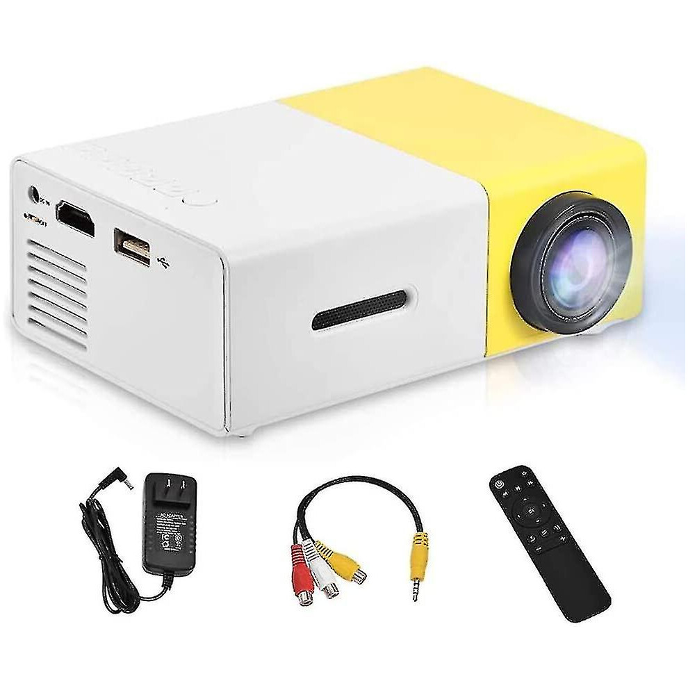 Portable 1080P Led Projector - Mini Projector For Home Cinema Theater Movie Support Dark