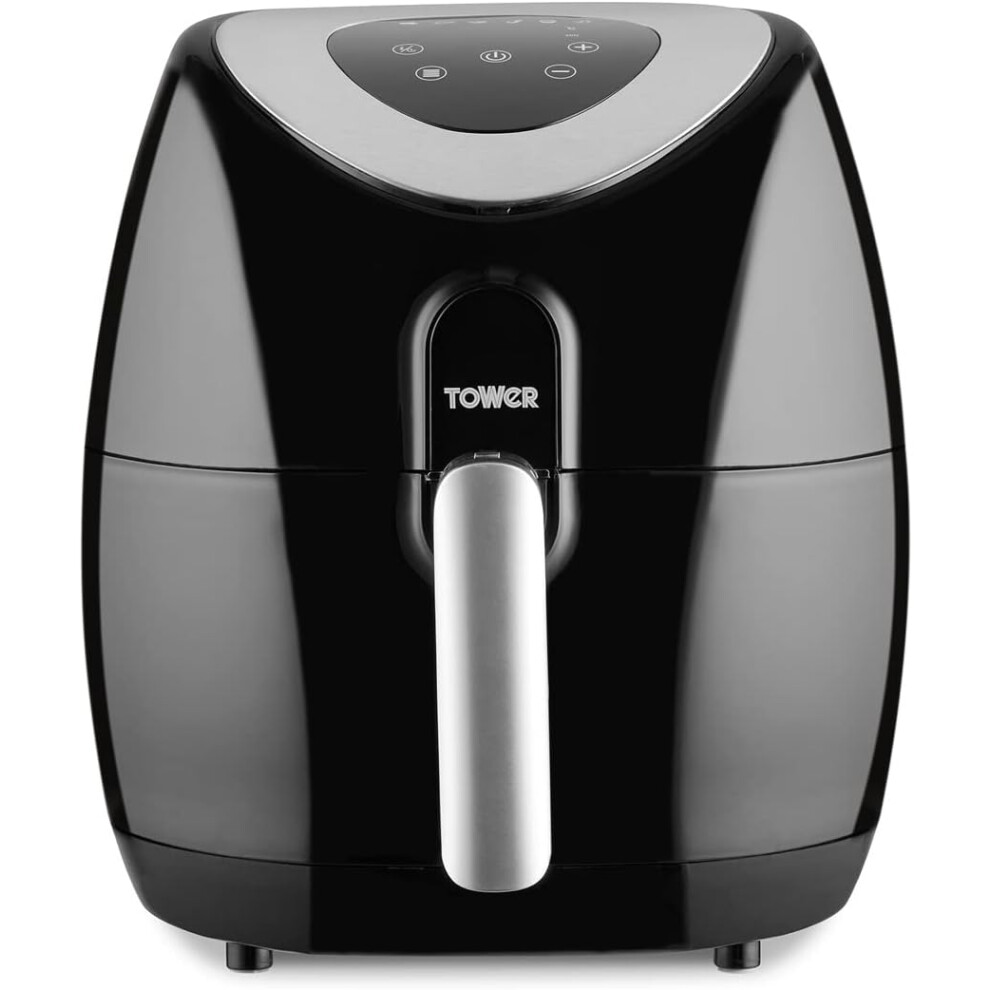 Tower Air Fryer 4.3 Litre with LCD Digital Display Controls, Vortx Techology in Black