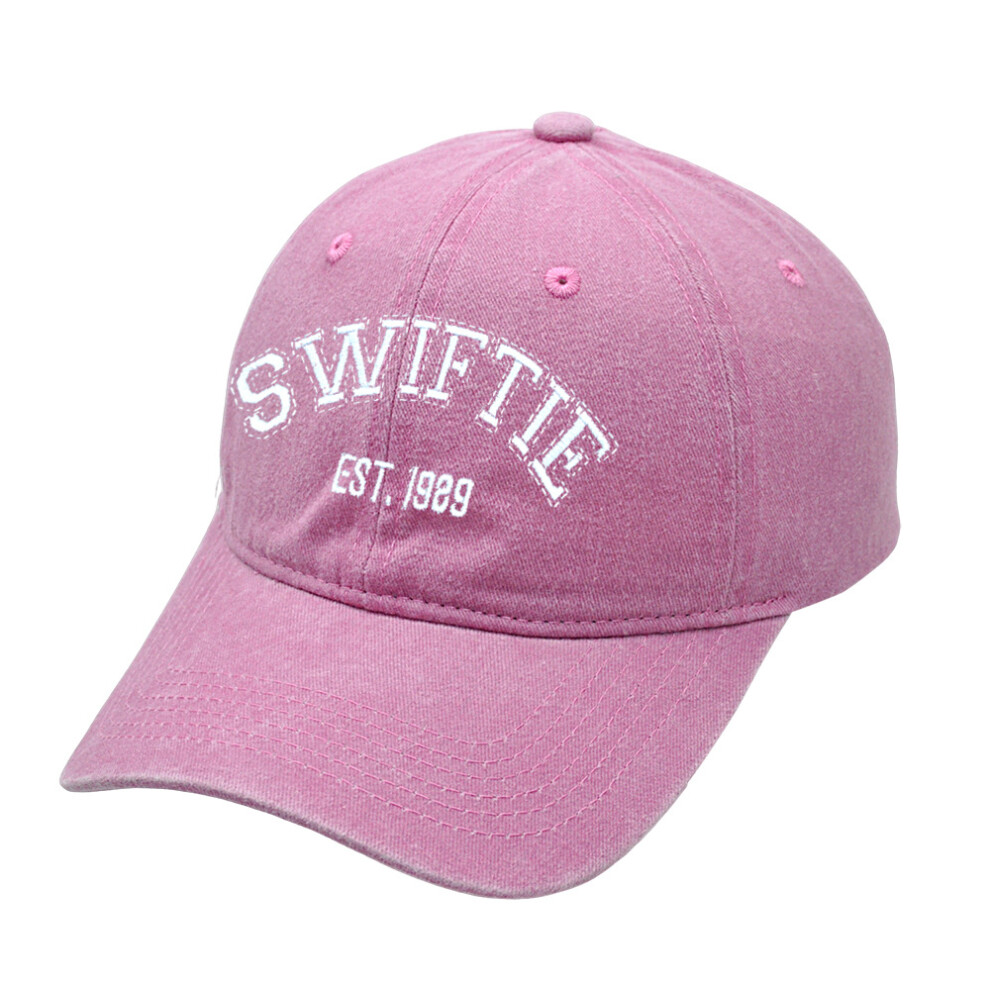 (Pink) Alison Taylor Swift Letters Baseball Cap Breathable Sunshade Hat Cotton Unique