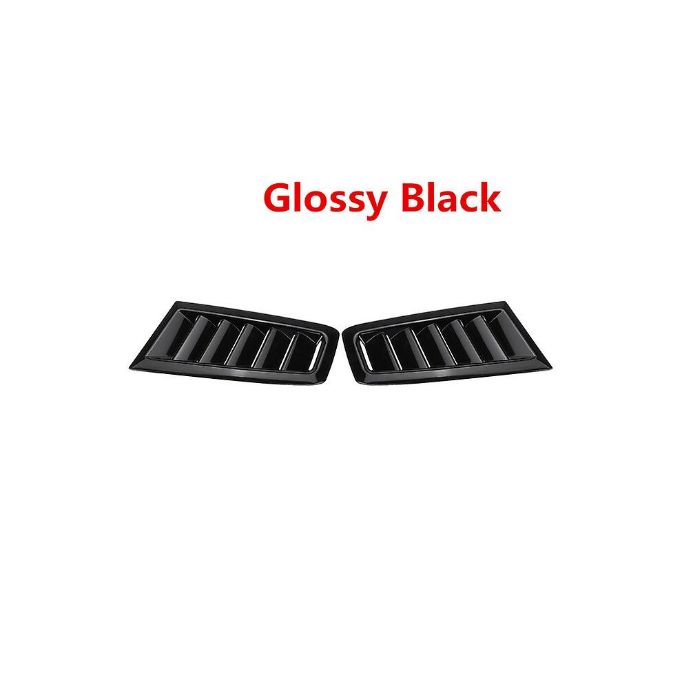 2x Engine Hood Vent For Seat Ibiza 6l Seat Leon Mk2 1p Altea Louvers Air Scoop Bonnet Vent Cover Air Intake Cover Glossy Black