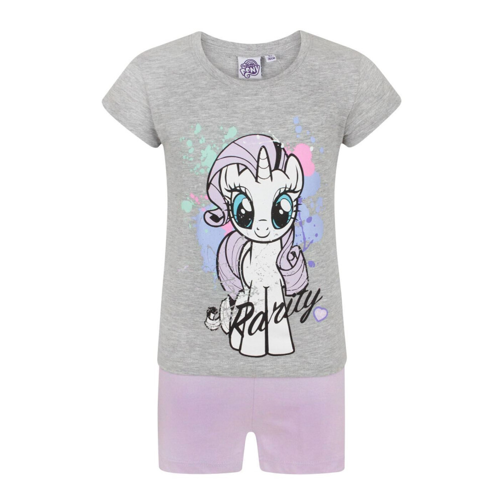My Little Pony Short Sleeve Short Leg Pyjama Set (Girls Grey)
