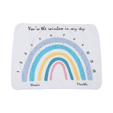 Newborn Month Blanket Month Photography Background Baby Monthly Milestone Blanket Number