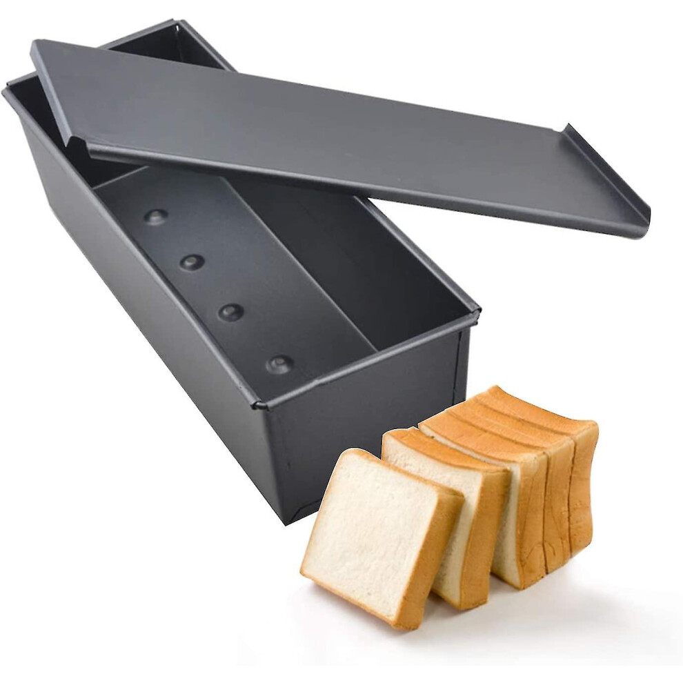 Pullman Loaf Pan With Cover/baking Mould Cake Toast Bread Mold/non-stick Toast Box With Lid, 12 X 4 X 3 Inch Discount