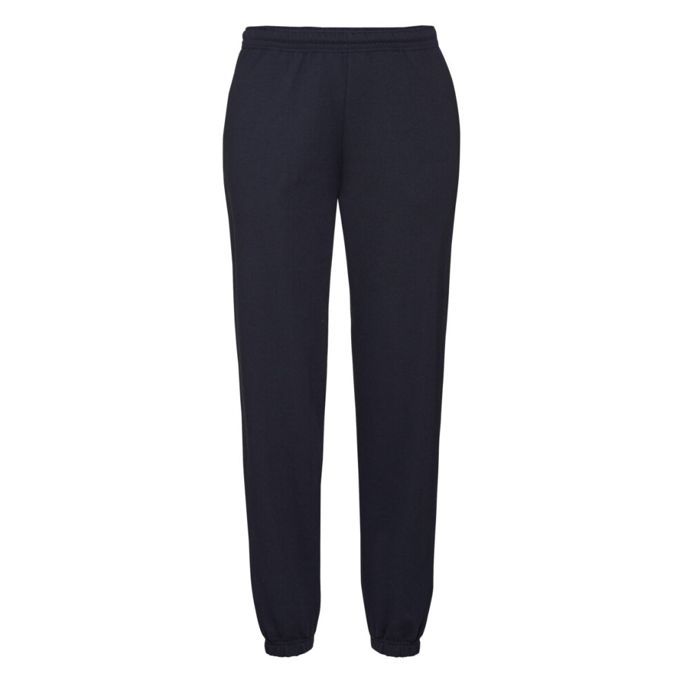 (3XL, Deep Navy) Fruit of the Loom Mens Classic Elasticated Jogging Bottoms