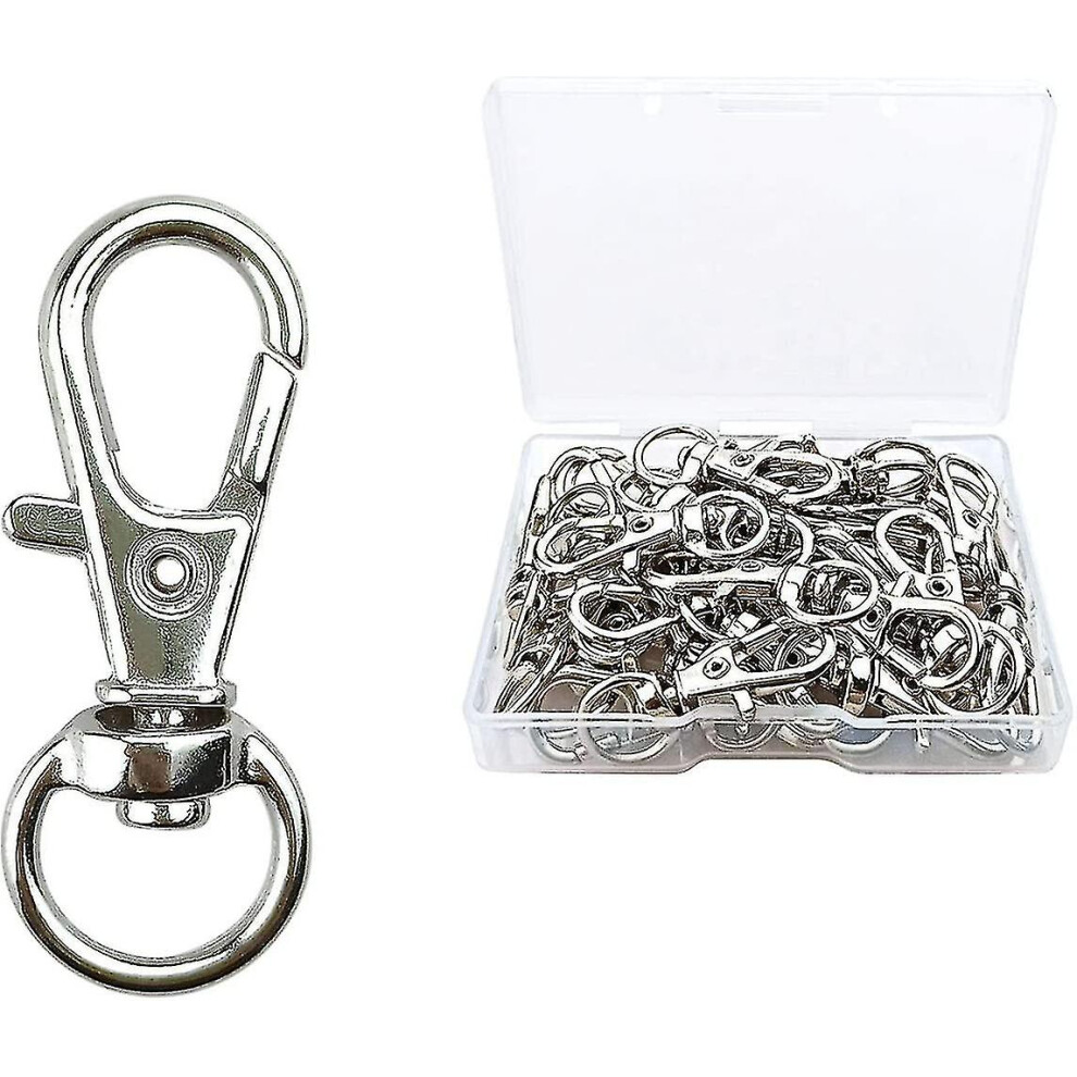 30 Pcs Metal Swivel Lanyard Snap Hook: Key Chain Swivel Hook Lobster Claw Clasp (small Size)