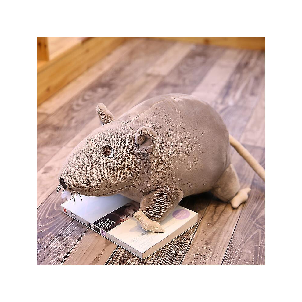 (60Cm, ) 20-60Cm Simulated Mouse Super Soft Plush Mouse Plushy Doll Stuffed Rat Plush Animal Toys For Children Peluche Mascot Gift Decor Gray