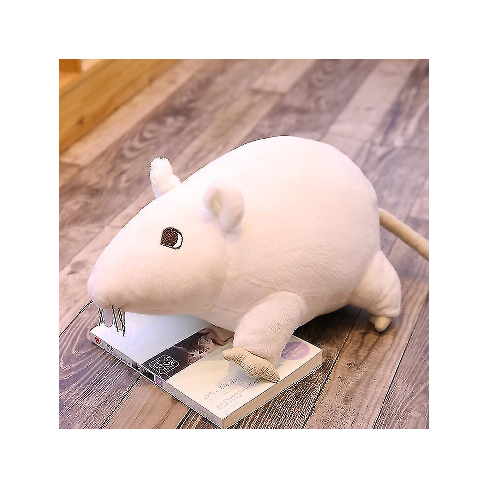 (60Cm, ) 20-60Cm Simulated Mouse Super Soft Plush Mouse Plushy Doll Stuffed Rat Plush Animal Toys For Children Peluche Mascot Gift Decor White