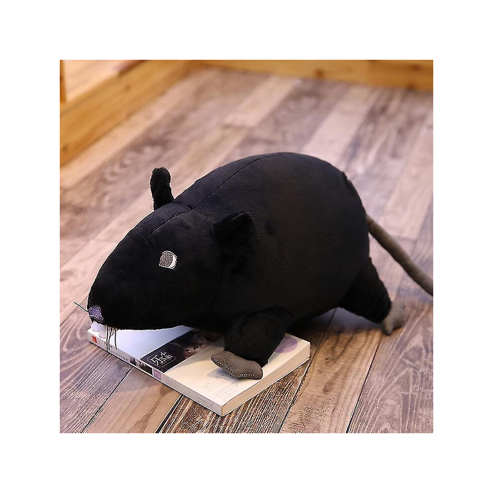 (40Cm, ) 20-60Cm Simulated Mouse Super Soft Plush Mouse Plushy Doll Stuffed Rat Plush Animal Toys For Children Peluche Mascot Gift Decor Black