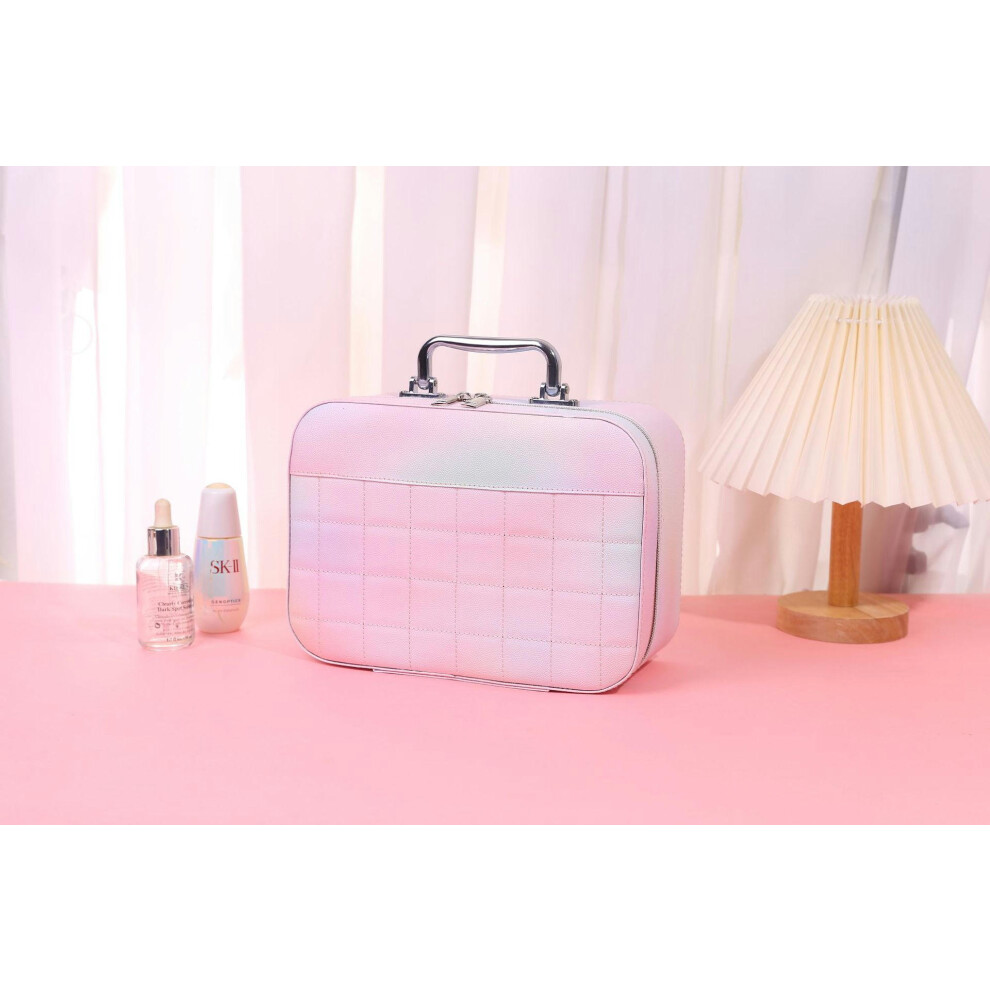 (8011 Phantom Embroidery Fun Tibetan) Internet Celebrity Explosion Large And Small Makeup Box Large -Capacity Portable Cosmetics Storage Box Skin Care