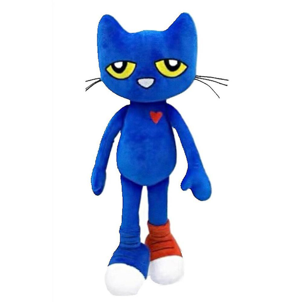(B) 12" Pete The Cat Plush Toy Cartoon Game Character Soft Stuffed Doll Toys Kids Boy Girls Gift