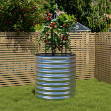 80cm W x 80cm D x 80cm H Round Galvanized Steel Raised Garden Bed