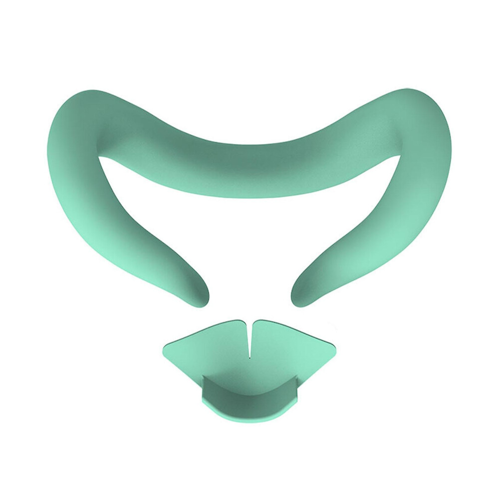 (green) Silicone Vr Face Pad Cover For Oculus Quest 3 Cover Vr Headset Sweatproof Waterproof Replacement Face Pads Mask Quest 3 Vr Accessories