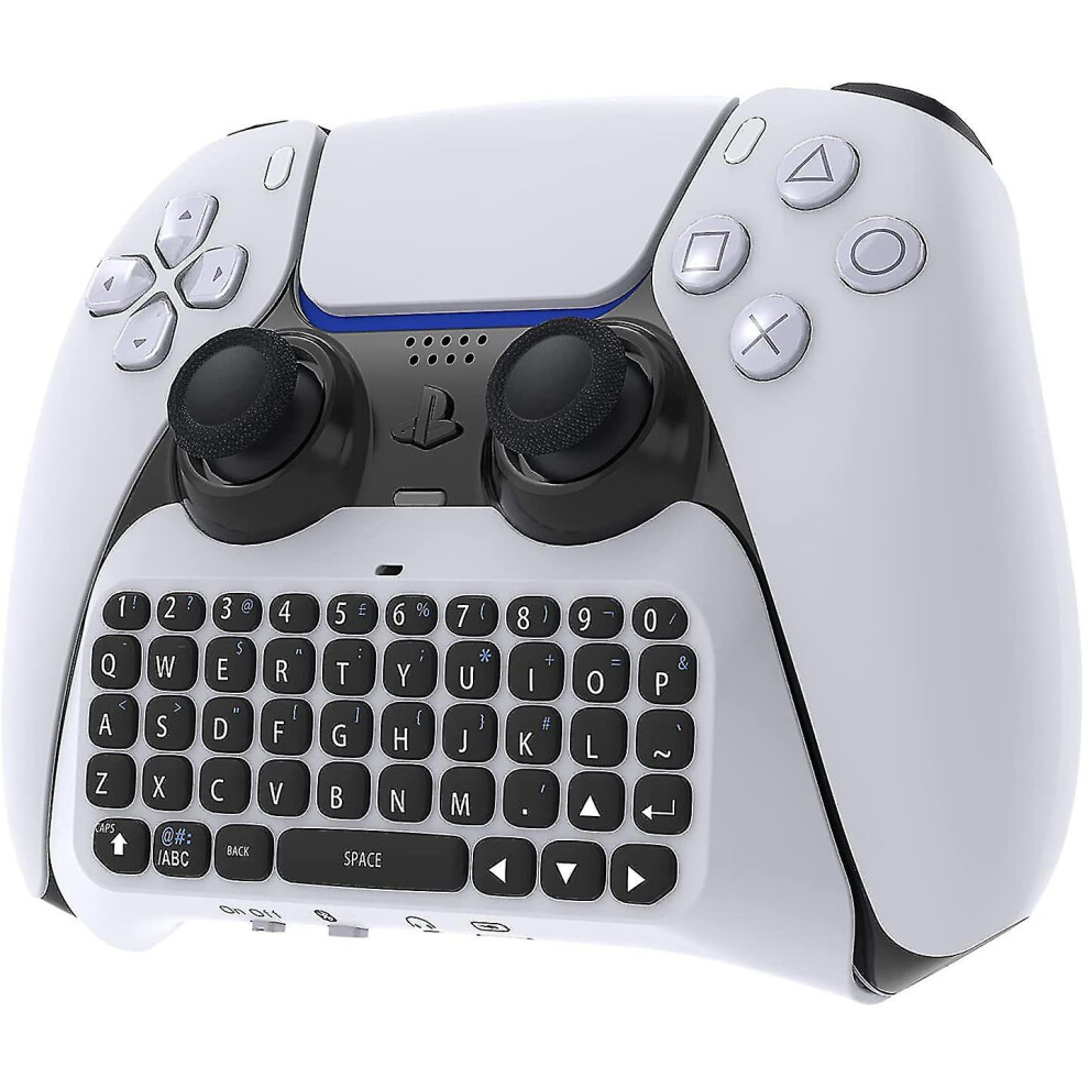 Wireless Controller Keyboard For Ps5, Bluetooth 3.0 Portable Mini Gamepad Chat Pad With Built-In Speak 6909589498021