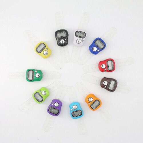 Electronic Finger Counter Resettable Lcd Clicker Counter With Big Function Button For Goods Counting Walking