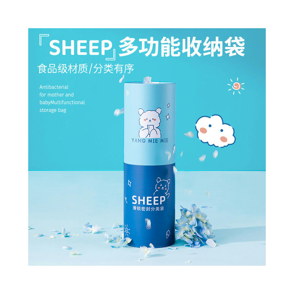 (Blue lamb, The medium number of the barrel is 26*22cm (30) (30)) Wednested By The Birth Bag To Collect Bags, Sealed Bags,  Clothes Specialized Mother