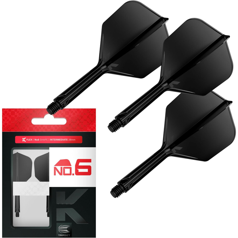 TARGET Darts K Flex Integrated Dart Flight & Stems Pack Of 3 K-Flex Precision Moulded 2-In-1 Dart Flights & Dart Shafts Professional Dart Accessories