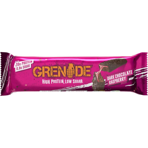 Grenade Grenade High Protein Low Sugar Bar  Dark Chocolate Raspberry 12 x 60 g 2