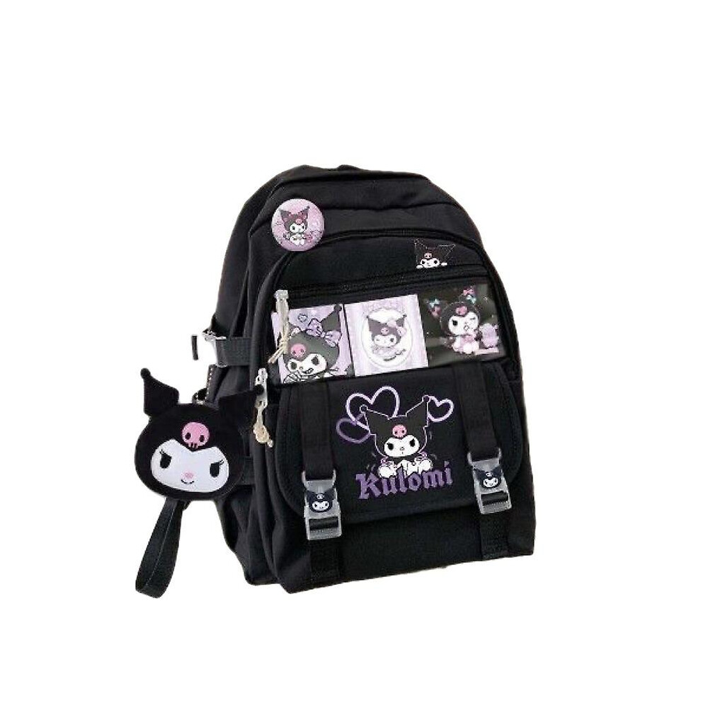 New Sanrio Kuromi Backpack Shoulder Bag Pompompurin My Melody Students School Bag Large Capacity Cartoon Cute