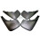 FOR RANGE ROVER L322/MK3 FRONT & REAR MUDFLAP SET MUD FLAPS KIT (2002-2012) 4