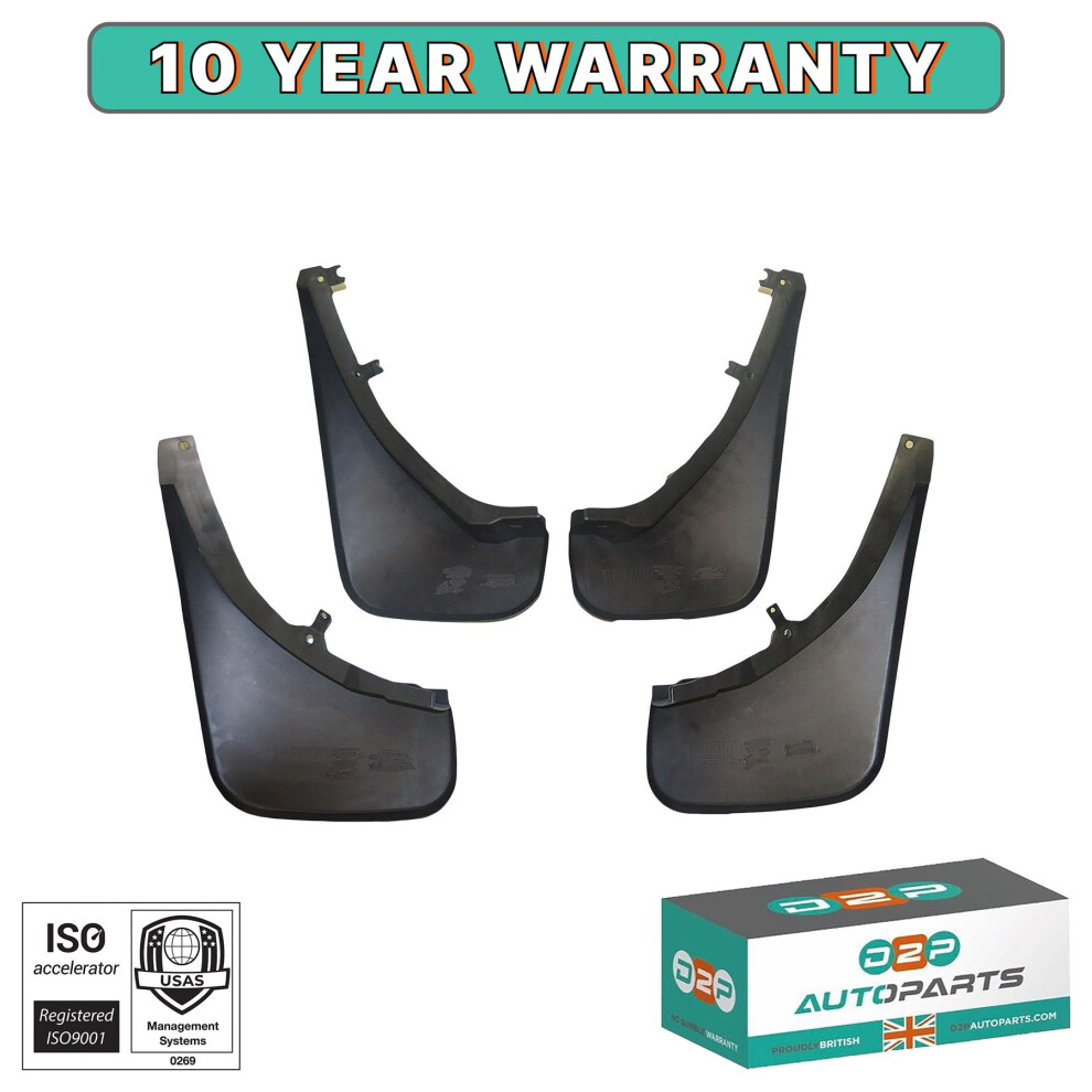 FOR RANGE ROVER L322/MK3 FRONT & REAR MUDFLAP SET MUD FLAPS KIT (2002-2012)