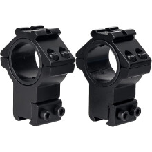 High Profile 1" Scope Mount Rings - 30mm/25.4mm Scope Mount Adapter Picatinny Rail (11mm)