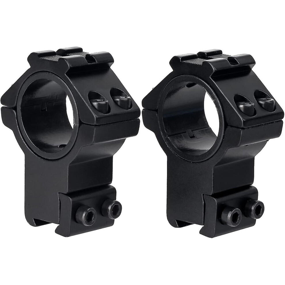 High Profile 1" Scope Mount Rings - 30Mm/25.4Mm Scope Mount Adapter Picatinny Rail (11Mm) 6909589502292