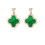 Four-leaf Clover Ear Hook Earrings,stylish 3