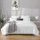 (Double) Plain Duvet Quilt Cover White Bedding Sets UK 6
