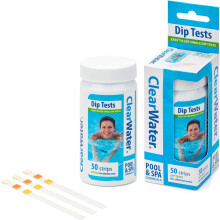 Clear water Hot Tub Pool and Spa Test Strips x 50-3 in 1 Measures Chlorine PH and Total Alkalinit (Pack of 1 (50 Strips)