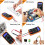 Beizkna Digital Multimeter Voltmeter Battery Voltage Multi Tester AC DC Volt OHM Amp Current Meter Continuity Circuit Resistance Diode Ammeter tester 3