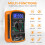 Beizkna Digital Multimeter Voltmeter Battery Voltage Multi Tester AC DC Volt OHM Amp Current Meter Continuity Circuit Resistance Diode Ammeter tester 6