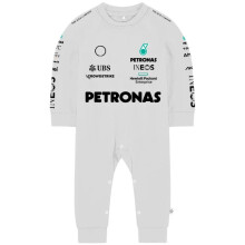 (White, 6M) 2024 Sports Baby Romper F1 Racing Lewis 44 George 63
