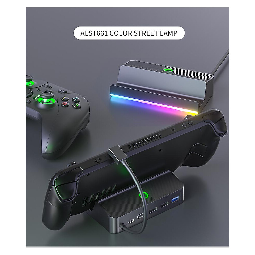 Aolion 4k Hdmi-compatible Rgb Video Adapter For Steam Deck Tv Video Converter Portable Charger Dock For Steam Deck Console