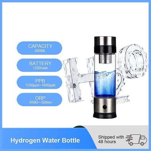 Hydrogen Rich Generator Water Filter Portable Cup Ionizer H2 Pem Alkaline Electrolysis Bottle 500ml