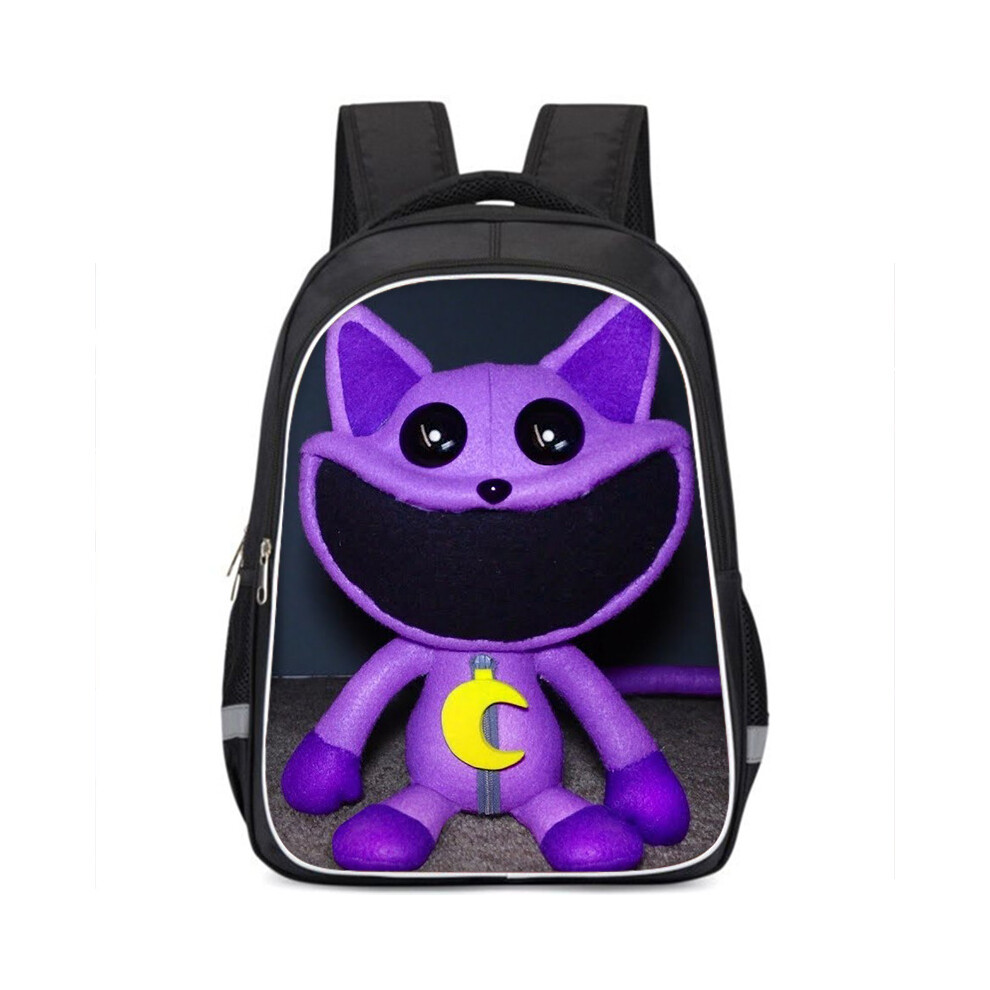 (A19) Smiling Critters Kids Backpack Catnap Dogyday School Bag