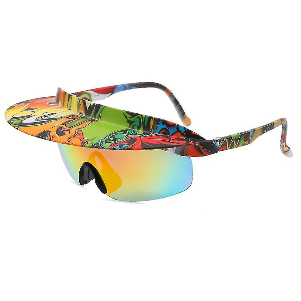 (6) Visor Shade Sunglasses Cycling Sunglasses Sunglasses With Visor Windproof