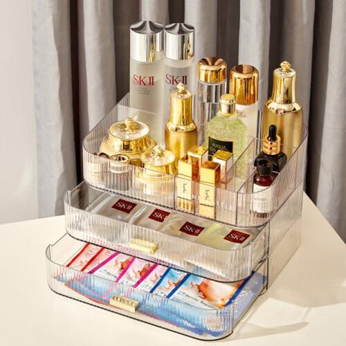 Living And Home Clear Makeup Organizer Cosmetic Skin Care Storage 2
