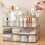 Living And Home Clear Makeup Organizer Cosmetic Skin Care Storage 2