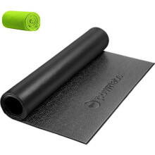 Powr Labs Peloton Bike Training Floor Mat Exercise Sweatproof  30x60